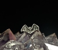 Bat Stud Earrings Sterling Silver