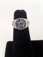 Pentagram Celtic Class-ring Style