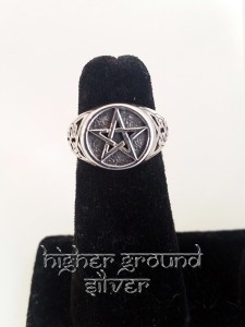 Pentagram Celtic Class-ring Style
